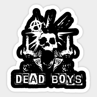 dead boys skeleton punk Sticker